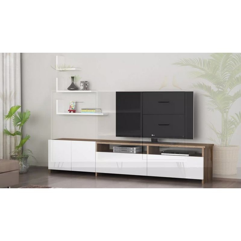 Dresser with 6 Drawers and Butcher Block Pattern Brown - Benzara