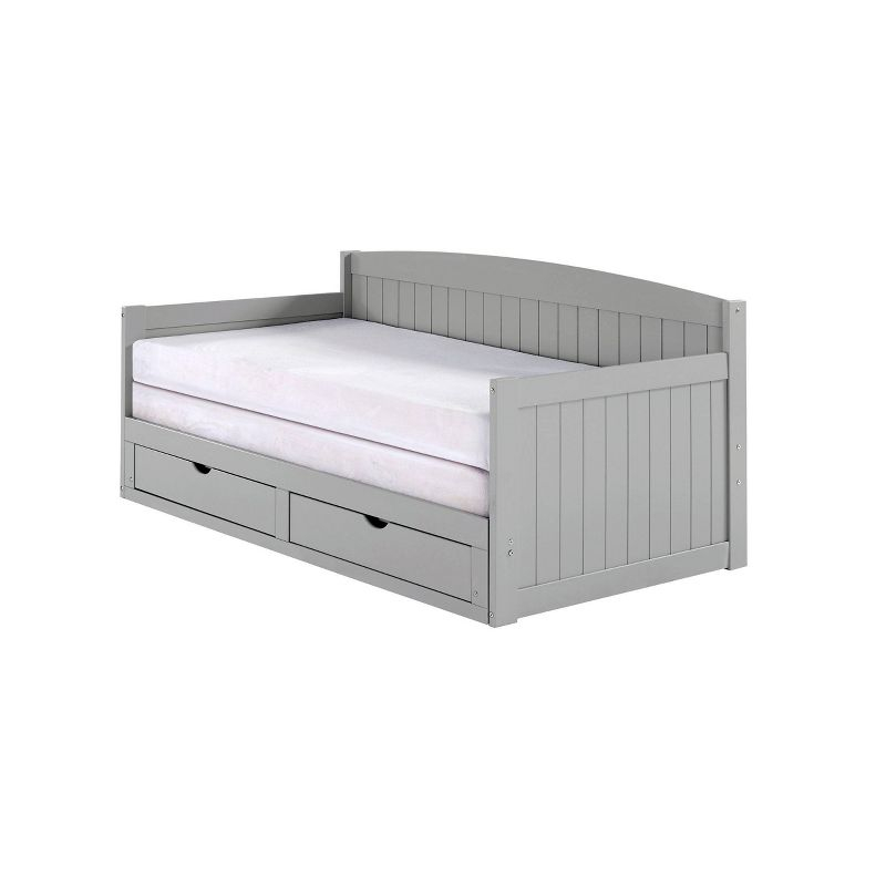 Alaterre Furniture King Harmony Kids' Daybed with Conversion Dove Gray