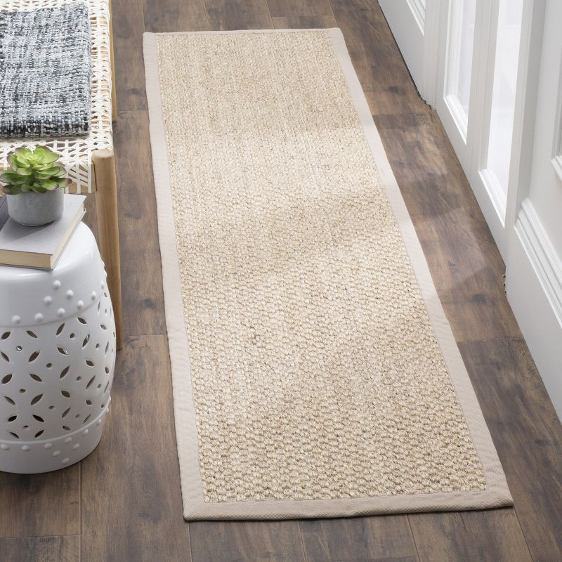 Natural Fiber NF525 Power Loomed Indoor Runner Rug - Marble - 2'6"x10' - Safavieh.