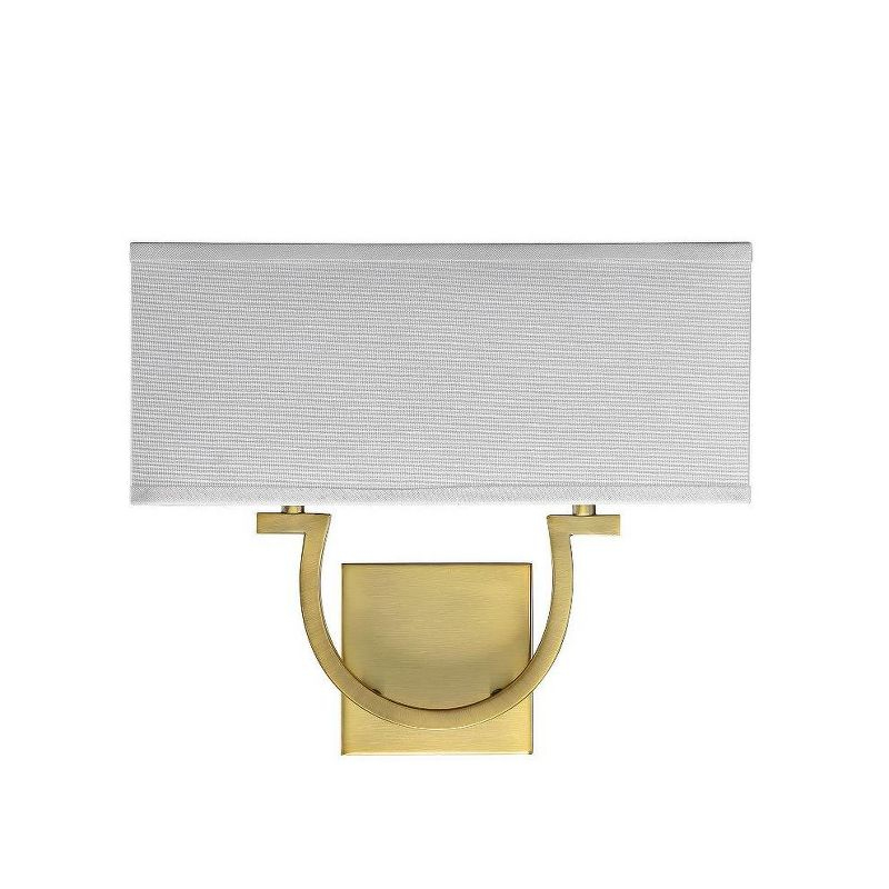 Savoy House Rhodes 2 - Light Wall Light in  Warm Brass