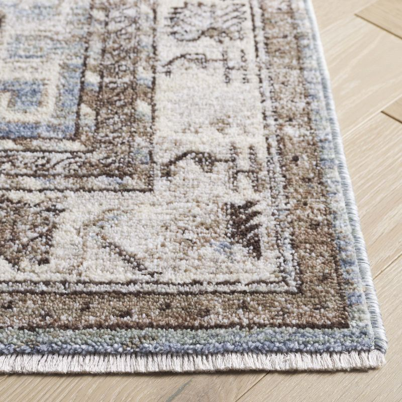 Antique Patina ANP646 Machine Made Loomed Area Rug - Blue/Beige - 9'-0" x 11'-6" - Safavieh