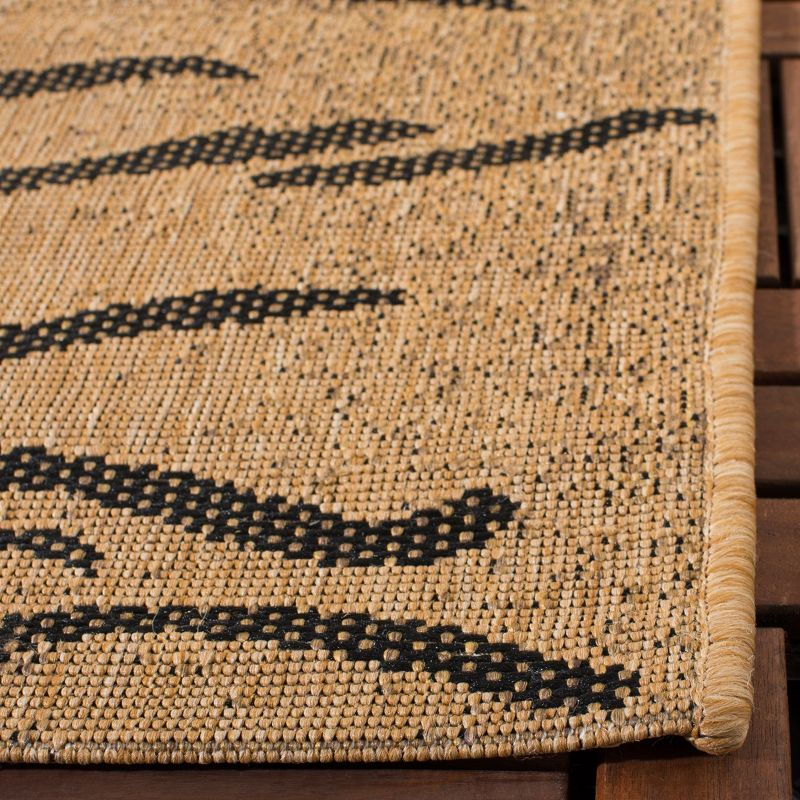 Courtyard CY6953 Power Loomed Indoor/Outdoor Accent Rug - Gold/Natural - 2'7"x5' - Safavieh.