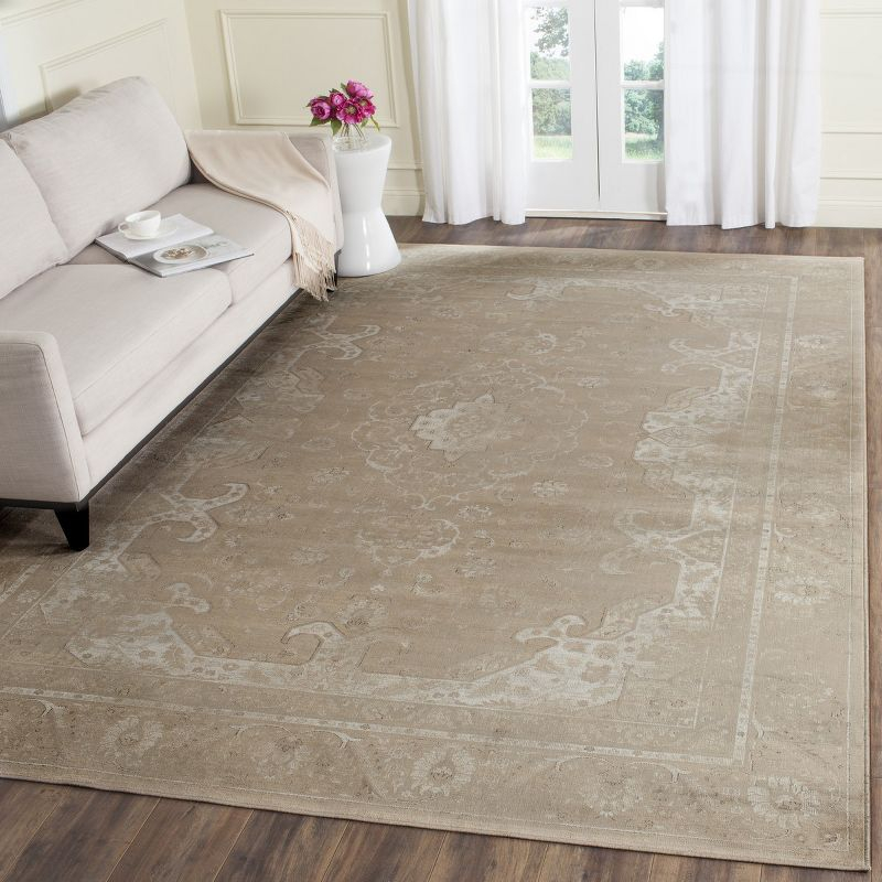 Vintage VTG137 Power Loomed Indoor Skid-Resistant Area Rug - Mouse - 9'x12' - Safavieh