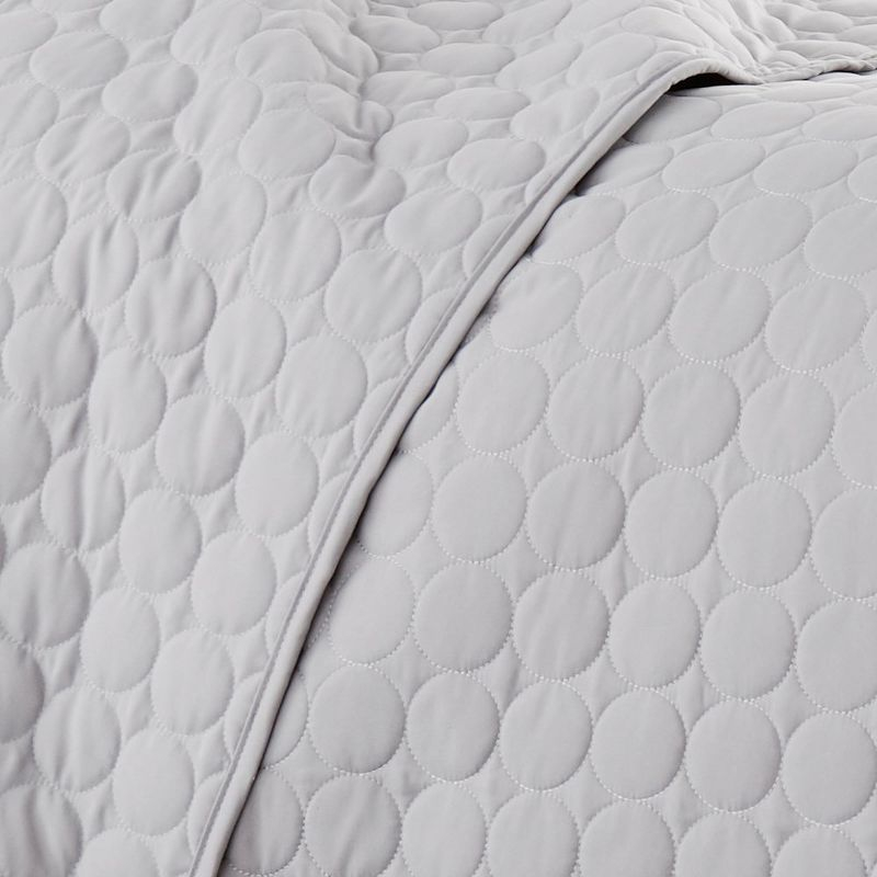 Southshore Fine Living Inc Oversized Lightweight Classic 2-Piece Quilt Set Light Grey Twin/Twin XL