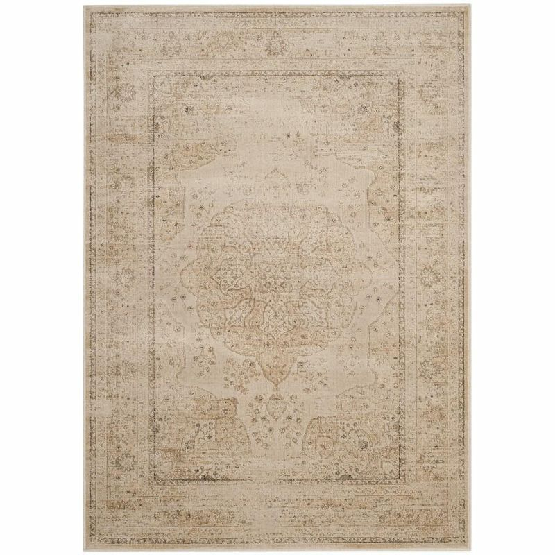 Vintage VTG158 Power Loomed Indoor Area Rug - Creme - 4'x5'7" - Safavieh.