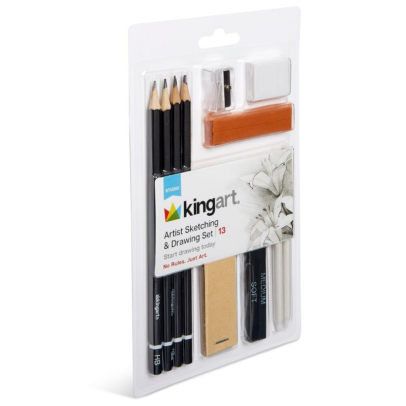 KINGART Sketch & Draw Set, 13 pc