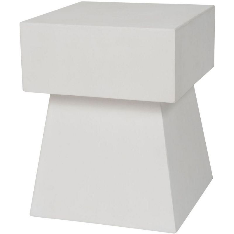 Zen Indoor/Outdoor Mushroom Modern Concrete 181 Inch H Indoor/Outdoor Accent Table - Ivory - Safavieh