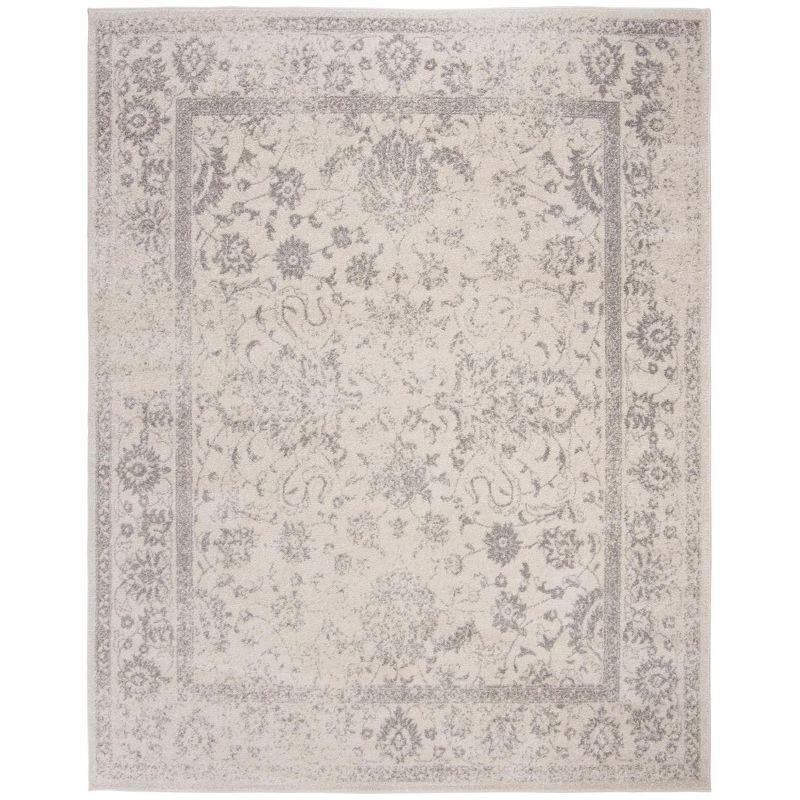 Adirondack ADR109 Machine Made Indoor Area Rug - Ivory/Silver - 9'x12' - Safavieh