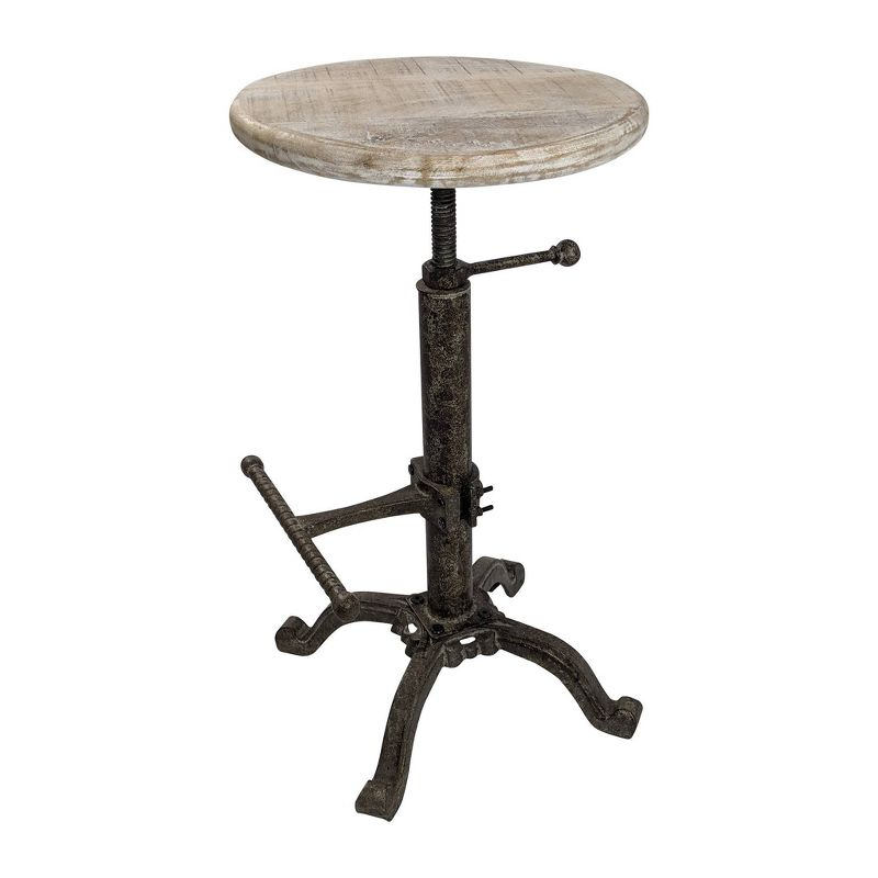 Carolina Living 24" Ryder Swivel Adjustable Counter Height Barstool: Ergonomic, No Upholstery