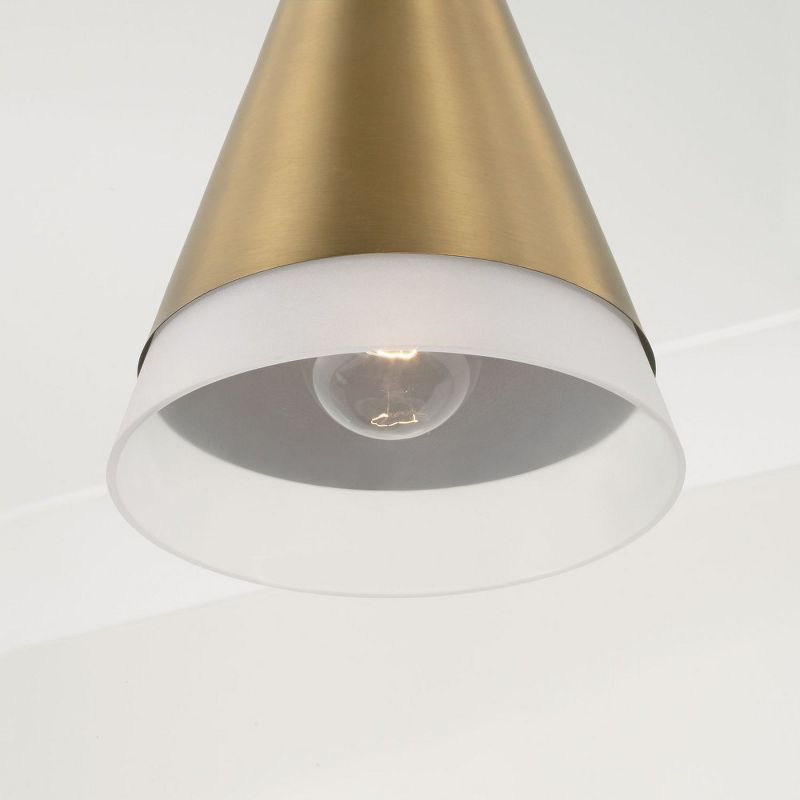 Capital Lighting Avant 1 - Light Pendant in  Aged Brass/Black