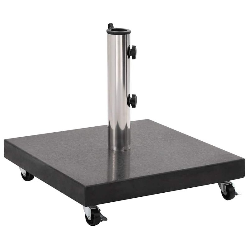 VidaXL Parasol Base Granite 66.1 lb Square Black
