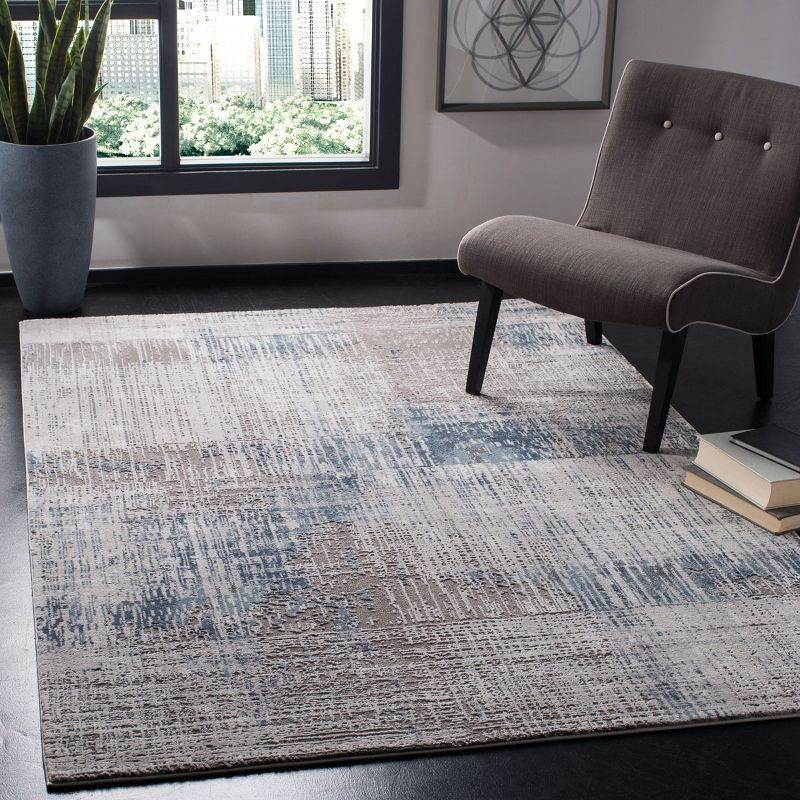 Craft CFT874 Loomed Indoor Area Rug - Grey/Blue - 6'7"x9' - Safavieh