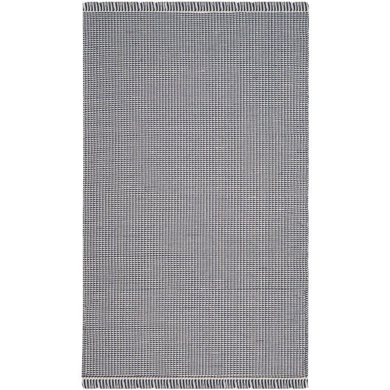Montauk MTK340 Hand Woven Indoor Area Rug - Ivory/Navy - 5'x8' - Safavieh