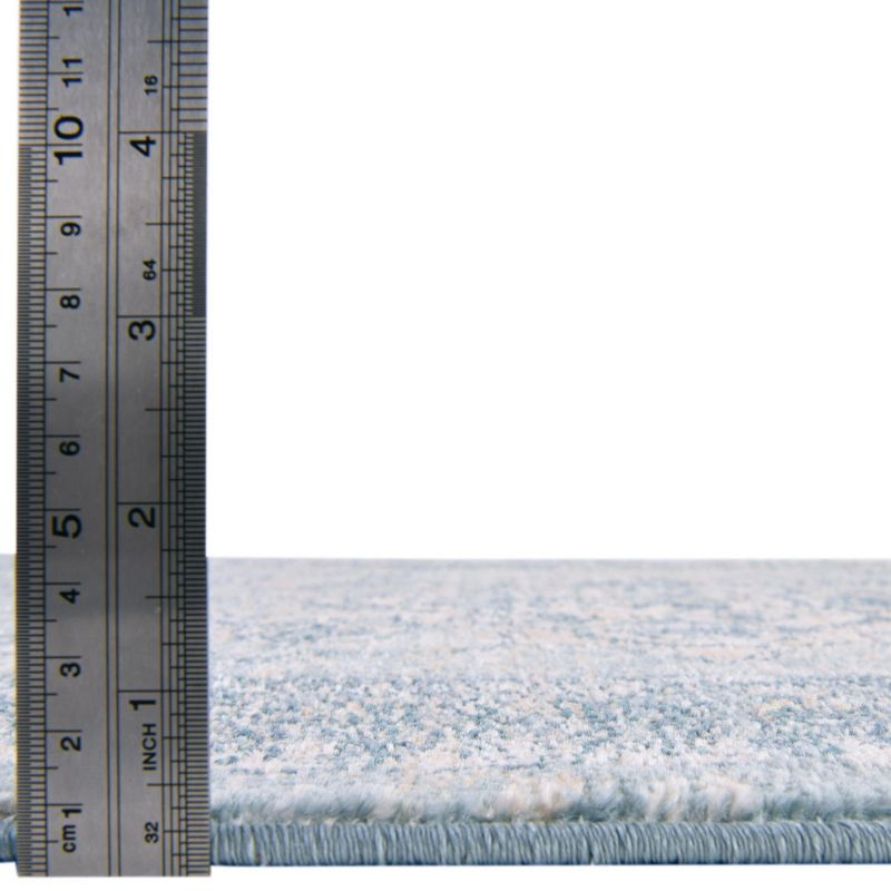 Unique Loom Newport Collection Area Rug - Ochre (7' 10" x 11' Rectangle Blue/Light Brown)