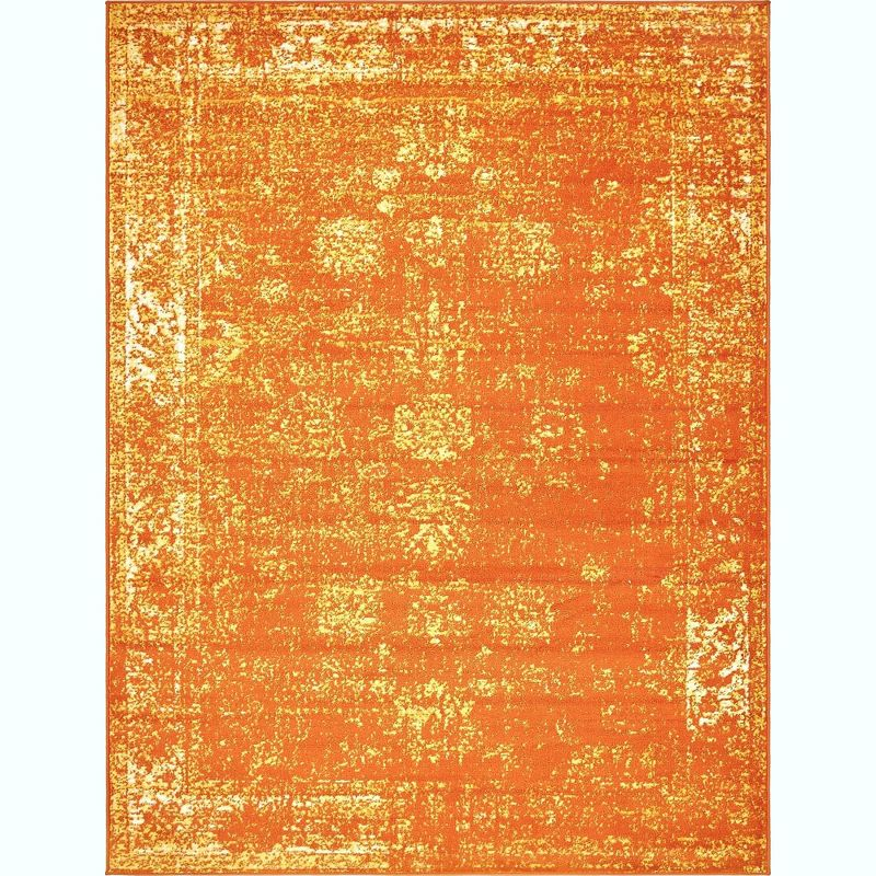 Unique Loom 9' 0 x 12' 0 Sofia Casino Orange Area Rug