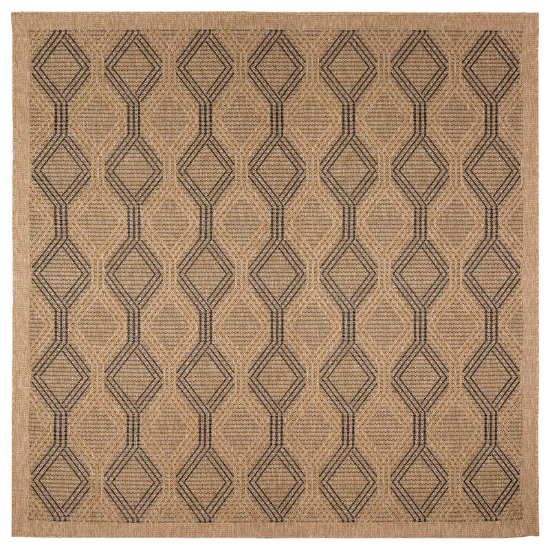 Liora Manne Sahara Links Indoor/Outdoor Rug Natural 7'10" Square