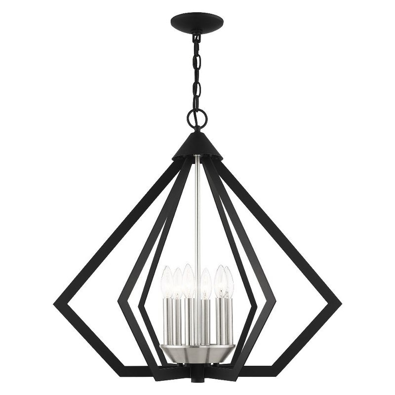 Livex Lighting Prism 6 - Light Chandelier in  Black