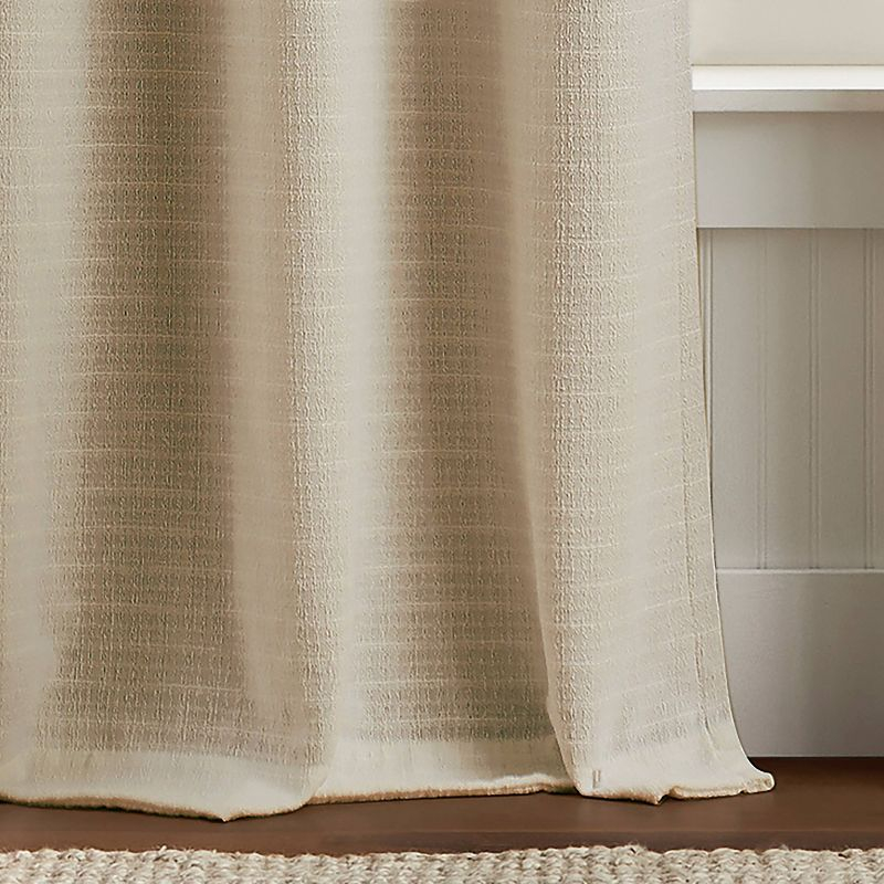 84"x37"Martha Stewart 2pk Sutter 84" Dark Lined Curtain Panel Sand