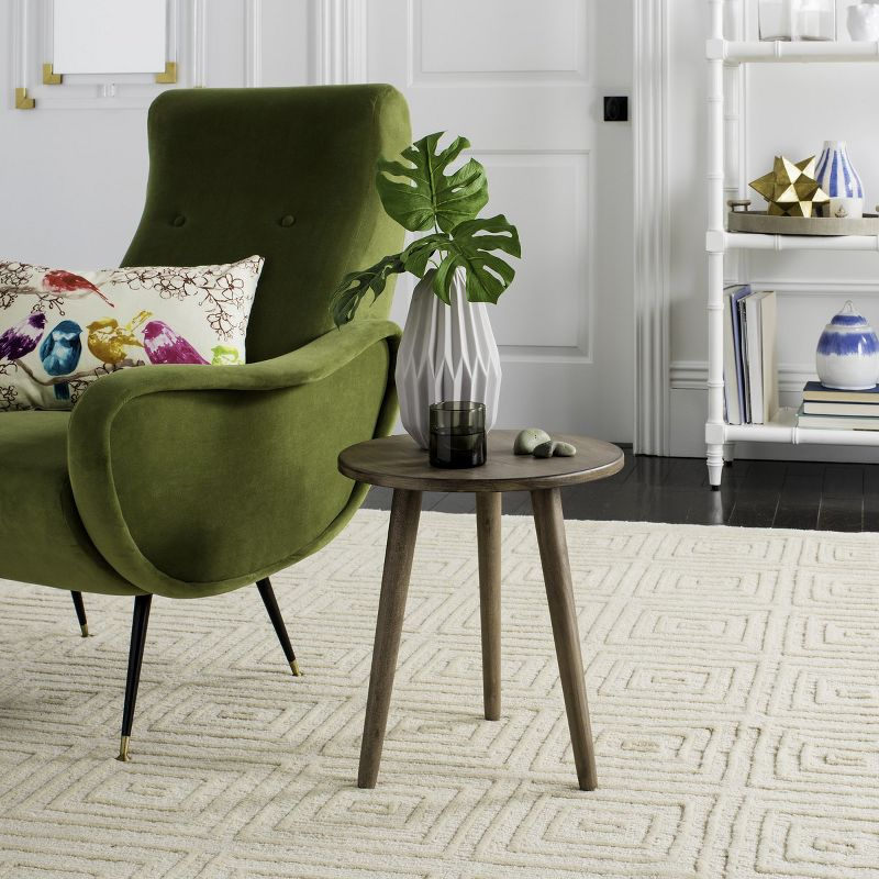Orion Round Accent Table - ACC5700B - Light Brown - Safavieh