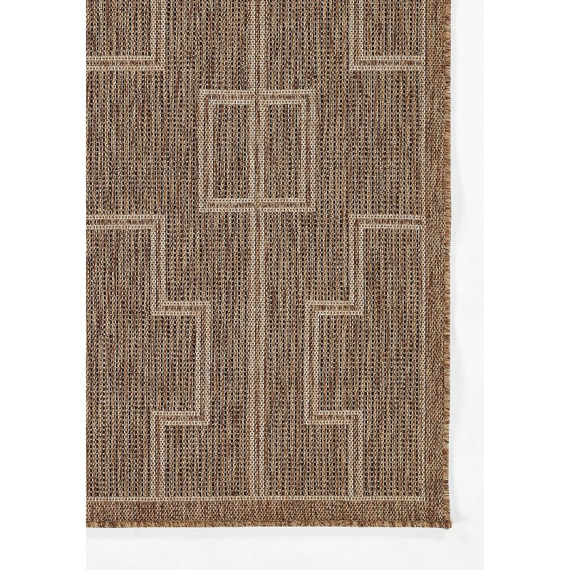 Momeni 3'3"x5' Hampton Zaid Machine Loomed Indoor/Outdoor Area Rug Natural: Geometric Pattern, Low Pile, Polypropylene