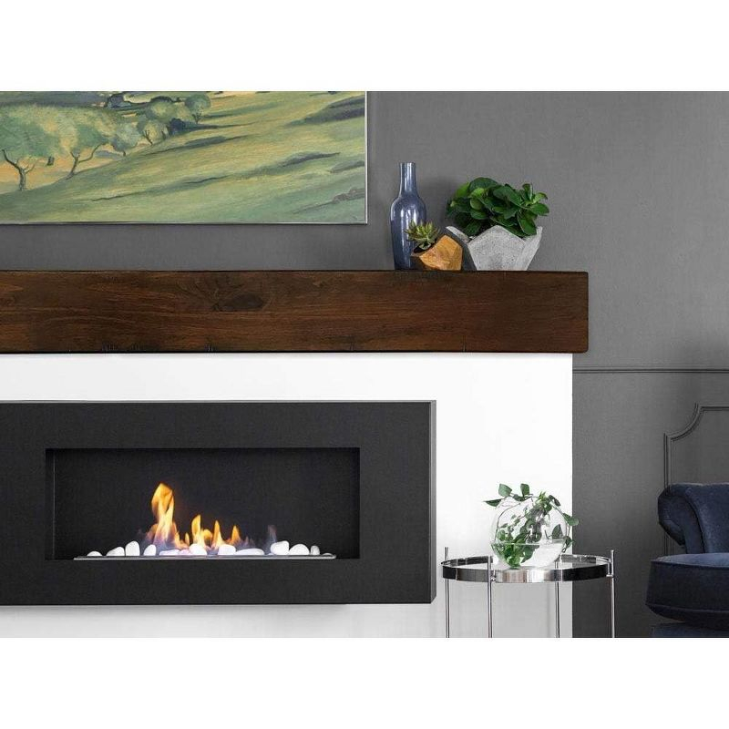 Mantels Direct Dakota 72" Pine Wood Fireplace Mantel Shelf - Cinnamon