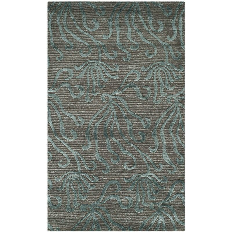 Seaflora Martha Stewart Silk & Wool Pile Floral Rug