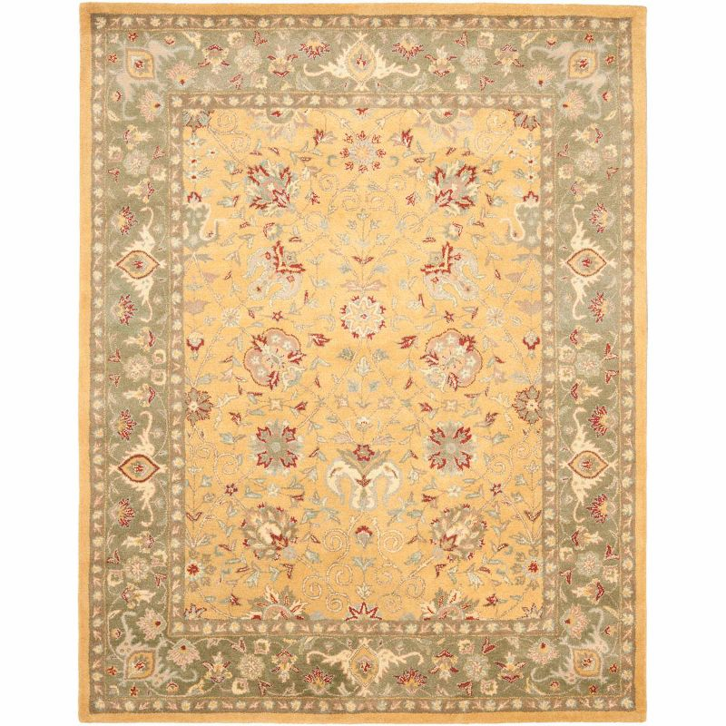 Antiquity AT21 Hand Tufted Indoor Area Rug - Gold - 8'3"x11' - Safavieh