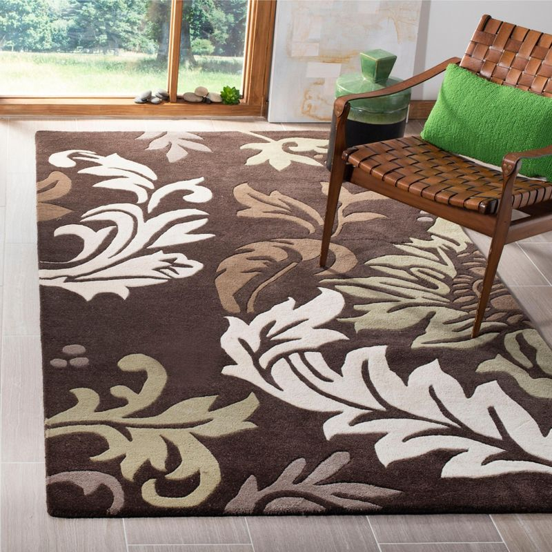 Soho SOH831 Hand Tufted Indoor Area Rug - Brown/Multi - 5'x8' - Safavieh