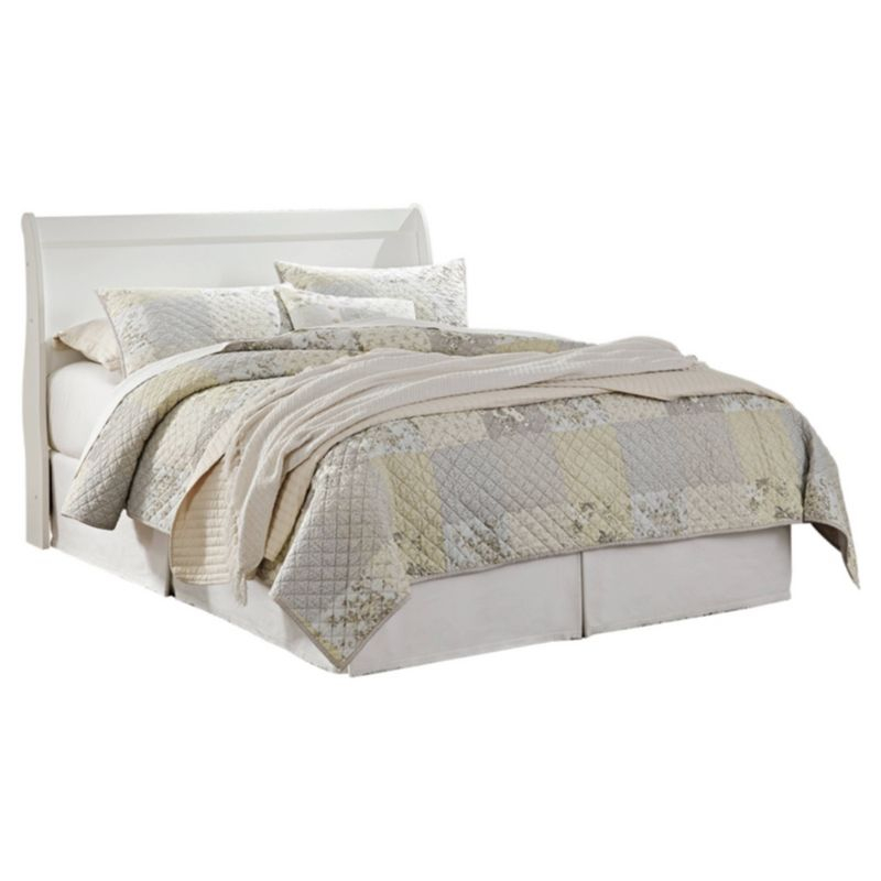 Queen Anarasia Sleigh Headboard White - Signature Design by Ashley: Cottage Style, Louis Philippe Design, 44.49" Height