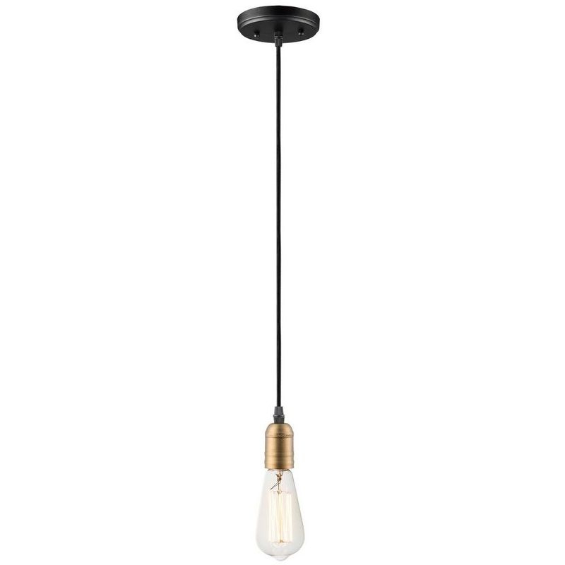 Maxim Lighting Early Electric 1 - Light Pendant in  Black/Antique Brass