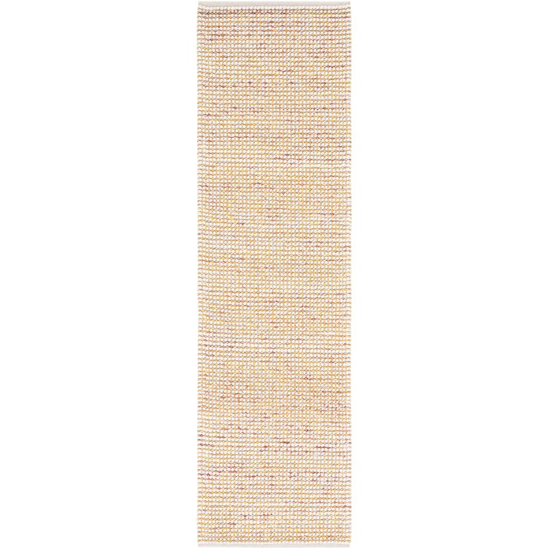 Vermont VRM401 Hand Woven Runner Rug - Ivory/Gold - 2'3"x8' - Safavieh.