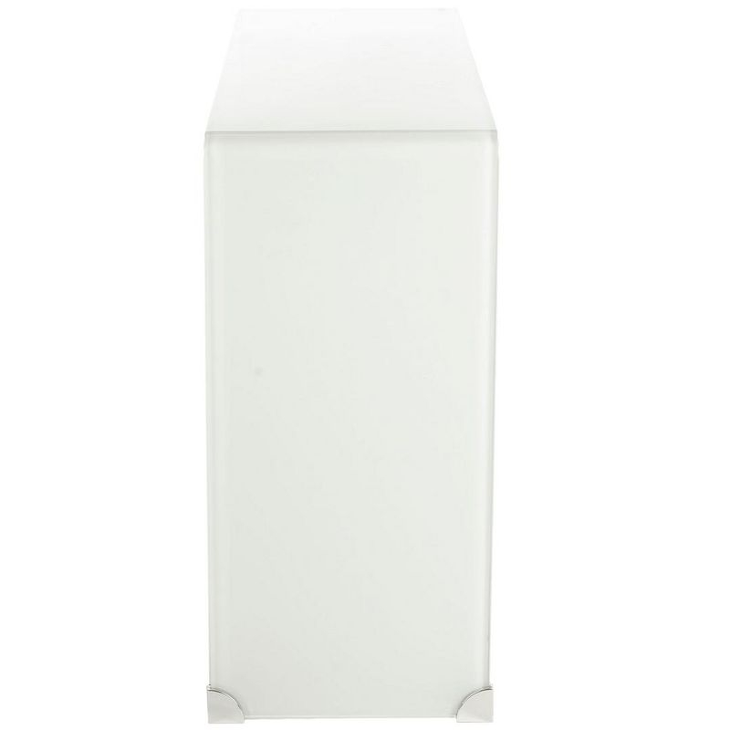 Crysta Ombre Glass Console Table - Clear/White - Safavieh