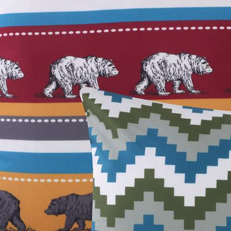 Black Bear Lodge Pillow Set 16" x 16", 10" x 22" by Greenland Home Fashion