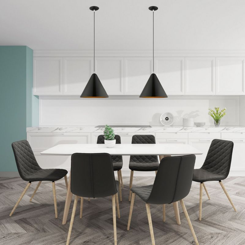 Livex Lighting Dulce 1 - Light Pendant in  Brushed Aluminum/Polished Chrome