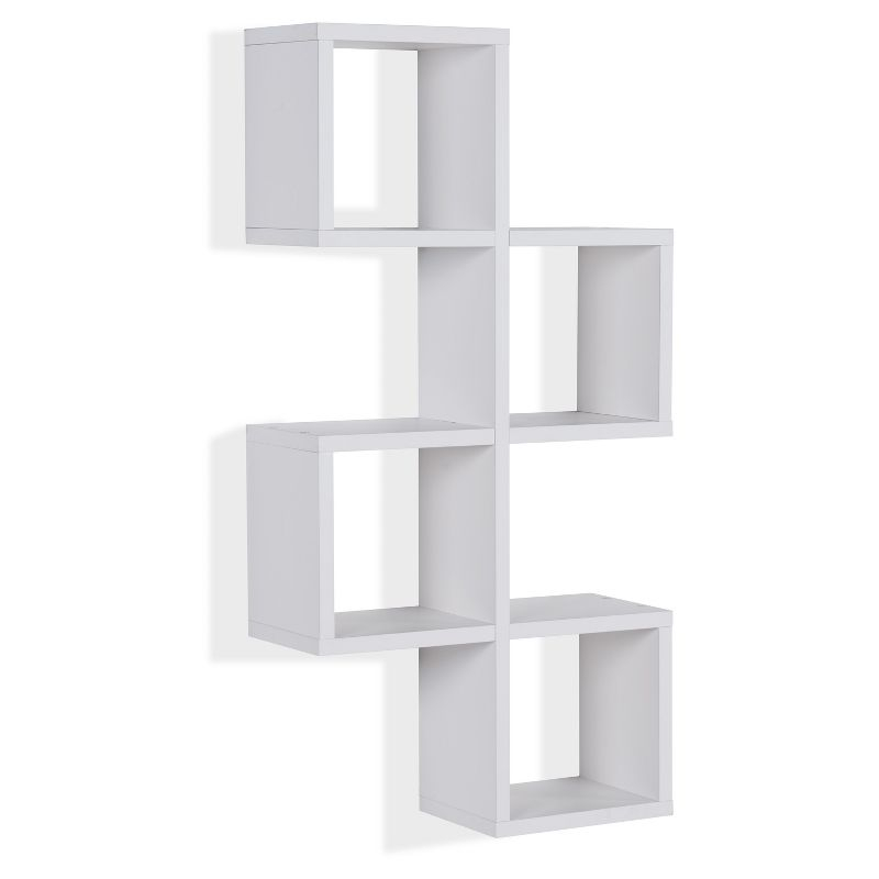 30" x 15.25" Cubby Chessboard Wall Shelf White - Danya B.