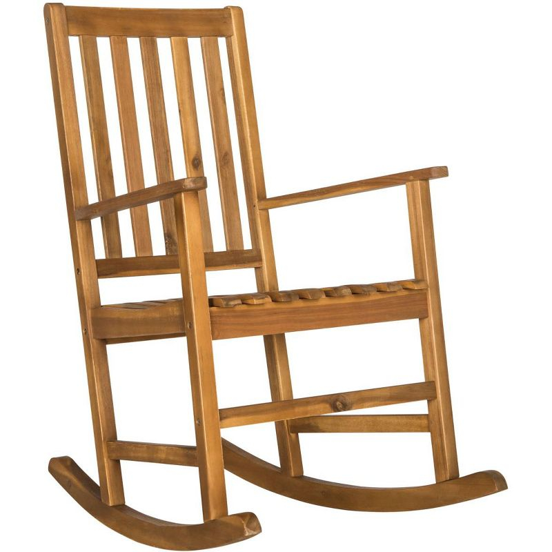 Barstow Rocking Chair Indoor/Outdoor - PAT6707 - Teak - Safavieh