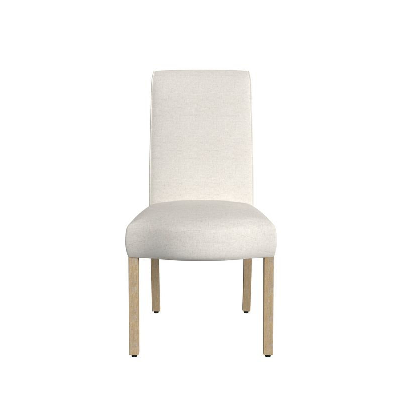 Set of 2 Scalloped Detail Dining Chairs Cream - HomePop