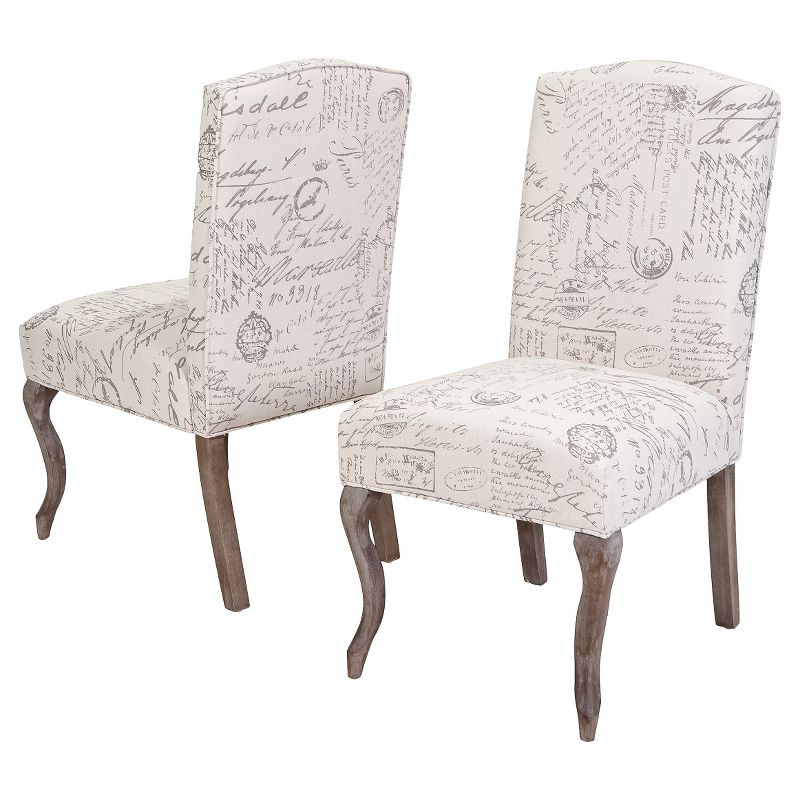 GDFStudio San Marcos Contemporary Tufted Dining Chairs (Set of 2), Ivory/Faux Leather