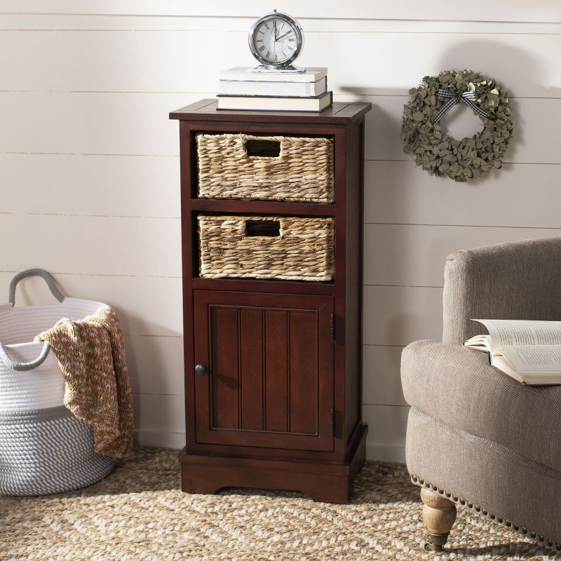 Connery Cabinet - AMH5742 - Cherry - Safavieh Couture