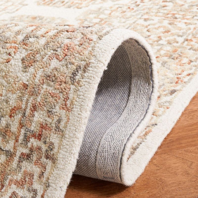 Aspen APN132 Hand Tufted Area Rug  - Ivory/Sage - 5'x5' - Safavieh.