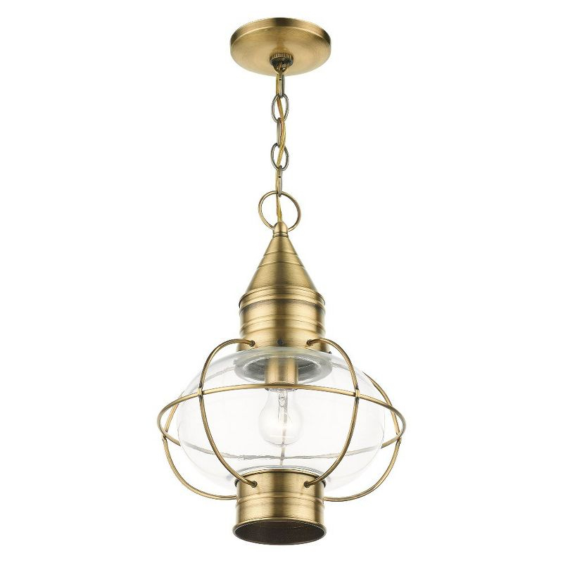 Livex Lighting Newburyport 1 - Light Pendant in  Charcoal
