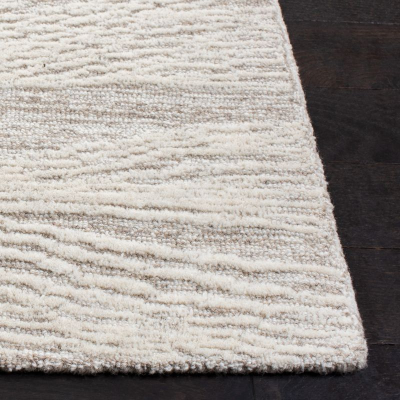 Metro MET995 Hand Tufted Indoor Area Rug - Natural/Ivory - 6'x6' - Safavieh