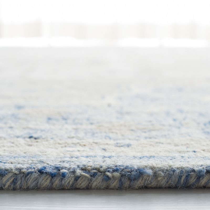Micro-Loop MLP503 Hand Tufted Area Rug - Blue/Ivory - 5'x5' - Safavieh.