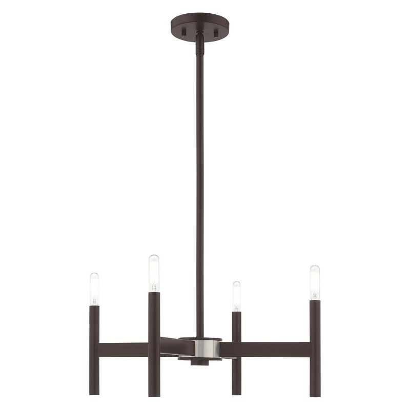 Livex Lighting Copenhagen 4 - Light Chandelier in  Bronze
