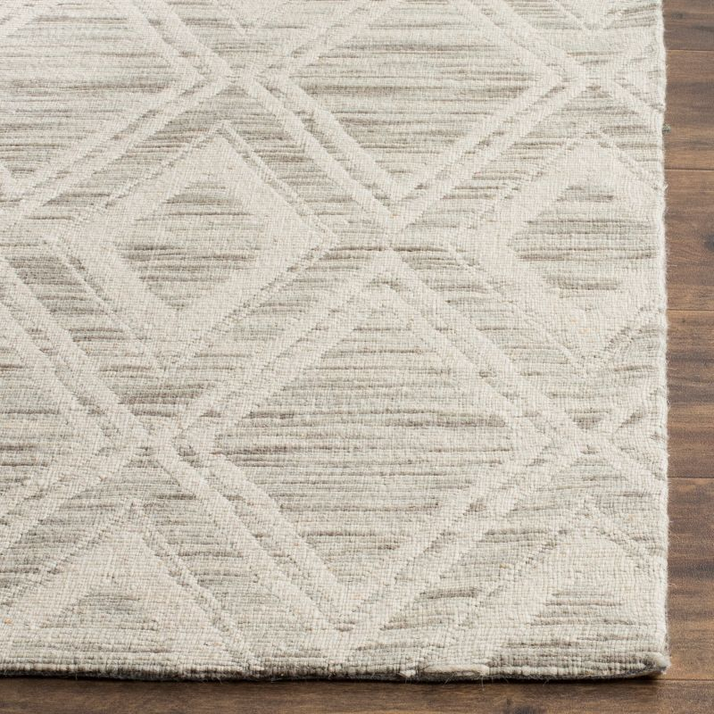 Marbella MRB312 Hand Loomed Indoor Area Rug - Light Brown/Ivory - 6'x6' - Safavieh