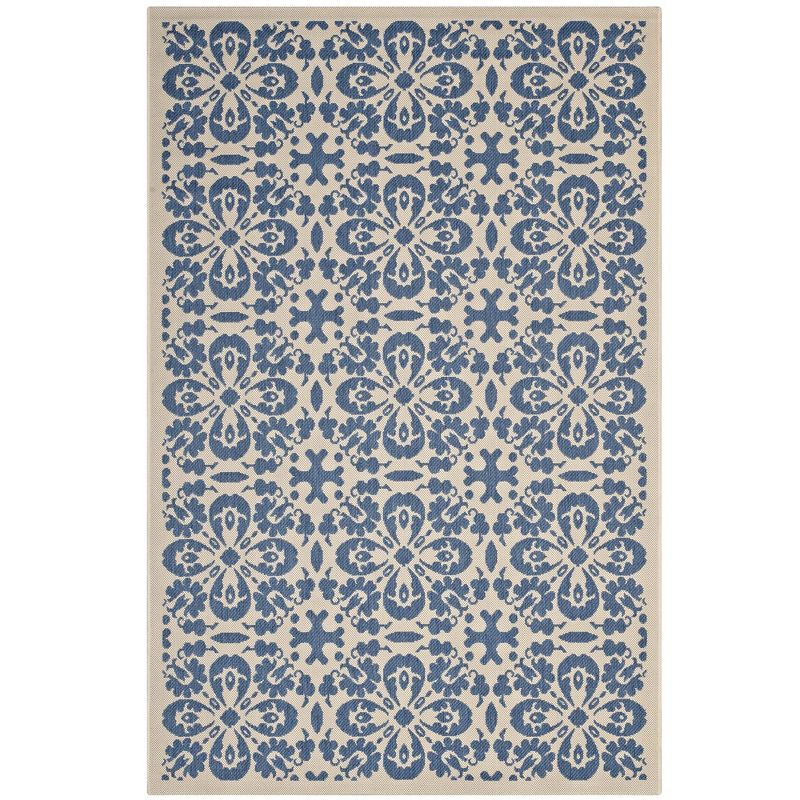 Modway Ariana Vintage Floral Trellis 9x12 Indoor and Outdoor Area Rug