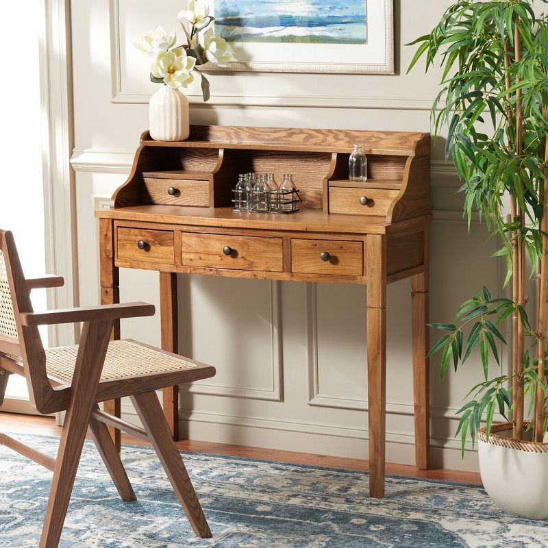 Landon Writing Desk - AMH6516 - Oak - Safavieh Couture