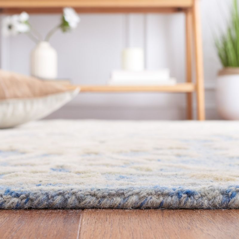Glamour GLM624 Hand Tufted Indoor Area Rug - Blue/Beige - 4'x6' - Safavieh