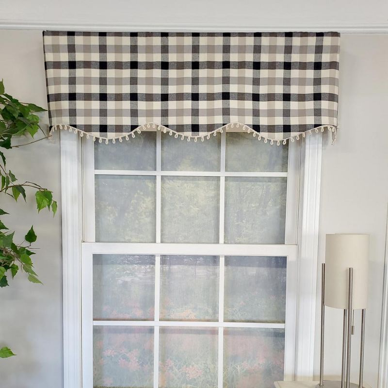 RLF Home Ruskin Check Provance Valance | Wayfair