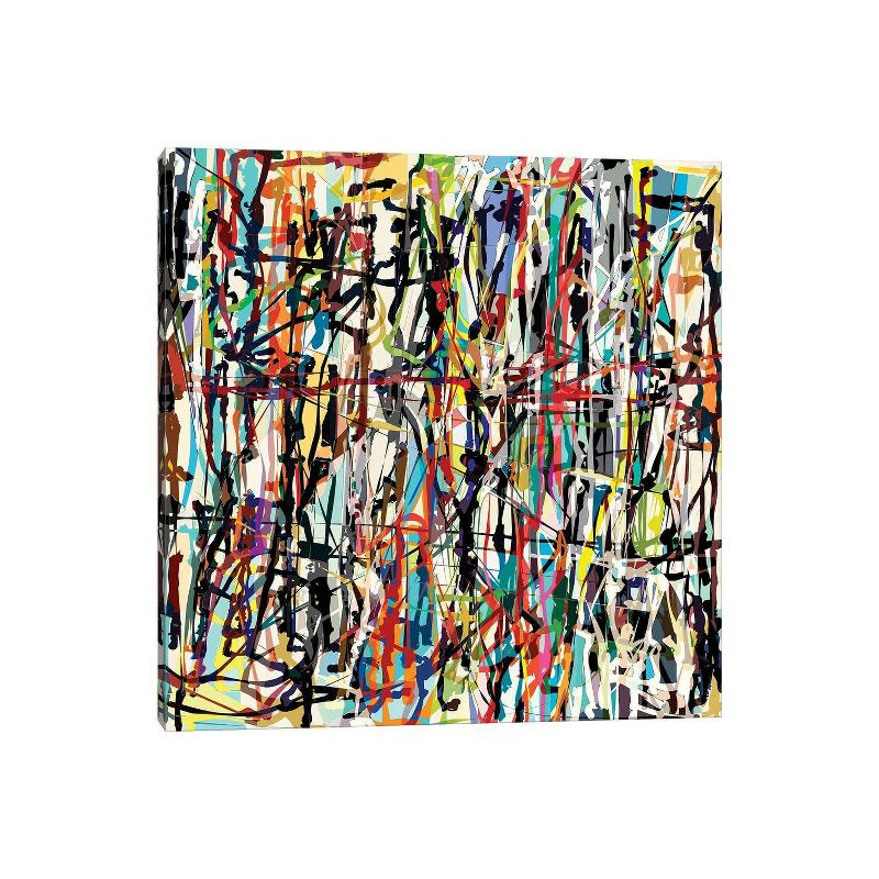 iCanvas 26"x26" Pollock Wink VII by Angel Estevez Canvas Print Wall Art